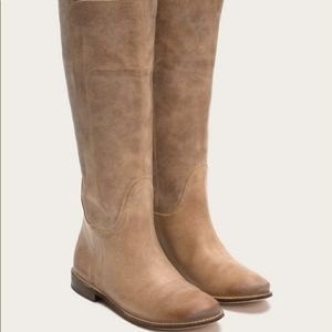 Frye Paige Tall Riding Boot Tan